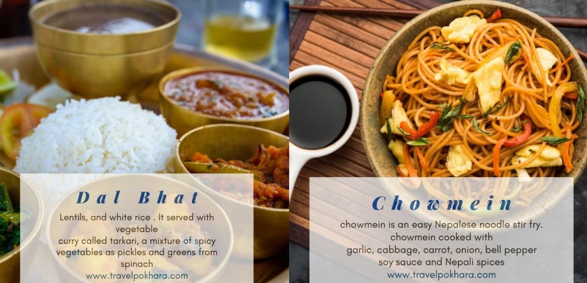 Dal Bhat and Chowmein