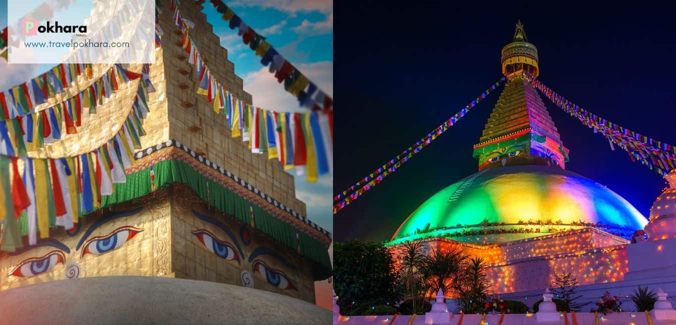 Boudhanath Stupa, the great white stupa at Boudhanath