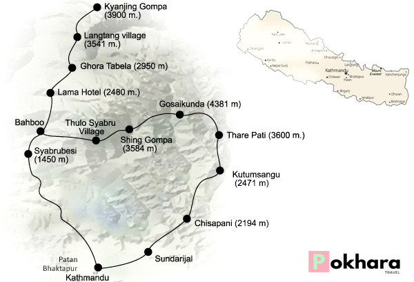 langtang trekking and helicopter ride gosaikunda